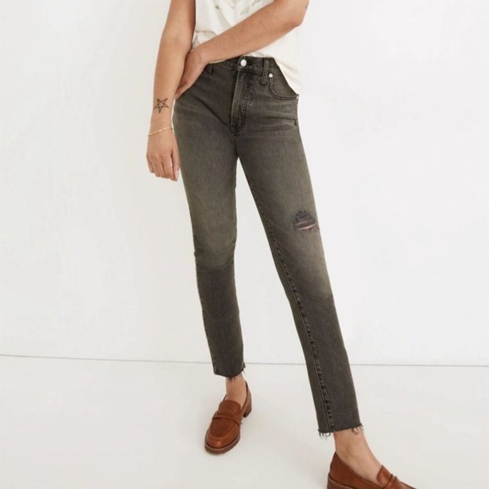 Madewell Women's Perfect Vintage Jean Cosner Wash‎ Knee-Rip Edition Size 24